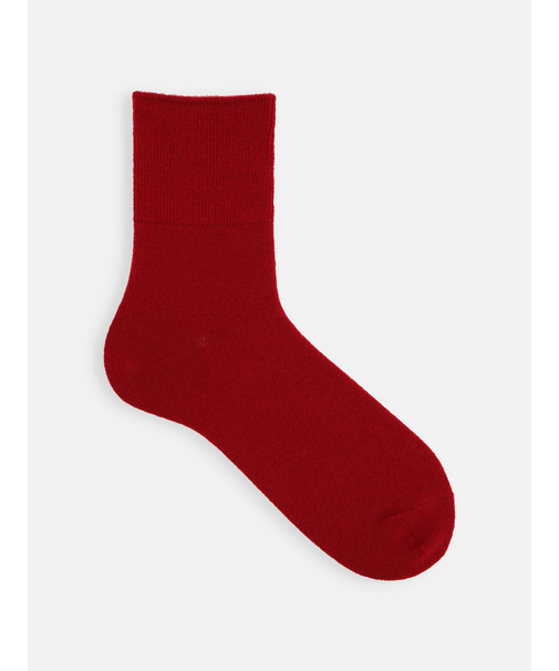 【Tabio MEN】紡毛メリノウールゴム長ショート丈ソックス