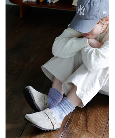 ふわふわタケノコショートソックス