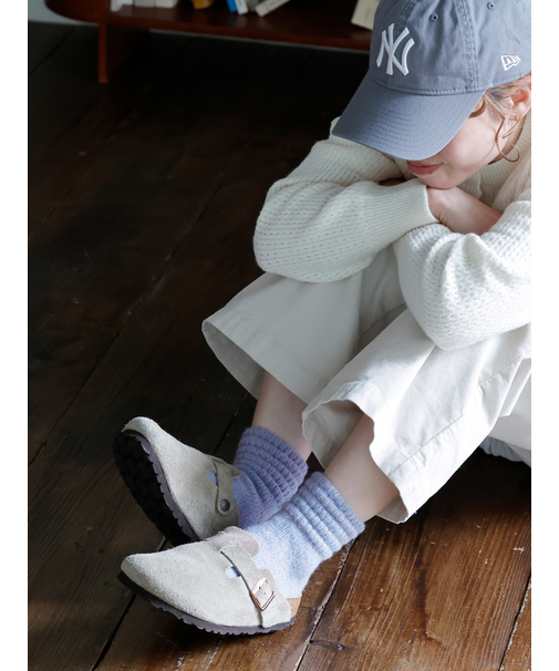 ふわふわタケノコショートソックス