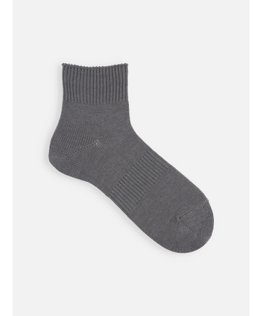 【Tabio MEN】バルキー綿混ショート丈ソックス