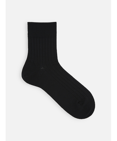 【Tabio MEN】Super120’sウールドレスリブショート丈ソックス