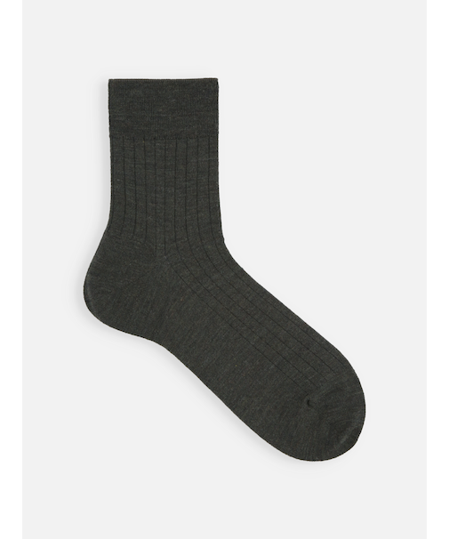 【Tabio MEN】Super120’sウールドレスリブショート丈ソックス