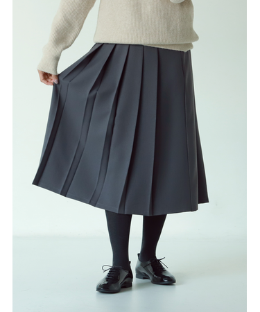 毛混3×1リブニーハイソックス