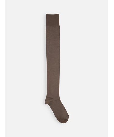 毛混べタニーハイソックス