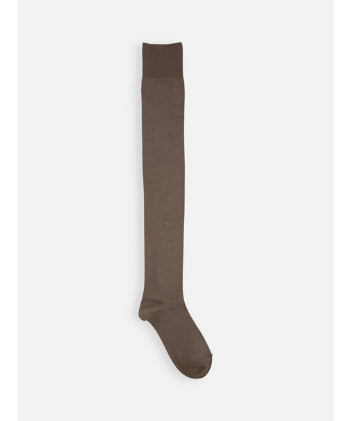 毛混べタニーハイソックス