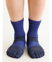 【WEB限定】レーシングラン五本指クルーソックス(Mサイズ)