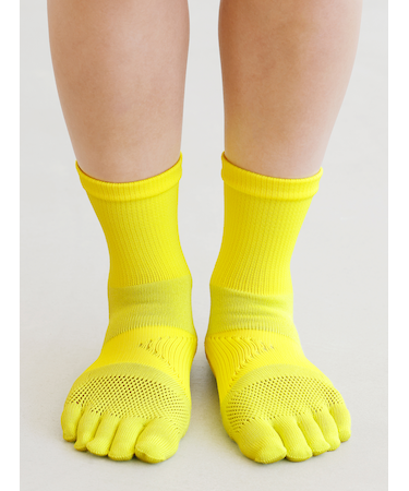 【WEB限定】レーシングラン五本指クルーソックス(Mサイズ)