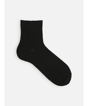 【Tabio MEN】WOOL太リブショートソックス（27.0～29.0cm）