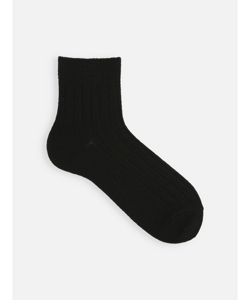 【Tabio MEN】WOOL太リブショートソックス（27.0～29.0cm）