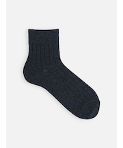 【Tabio MEN】WOOL太リブショートソックス（27.0～29.0cm）