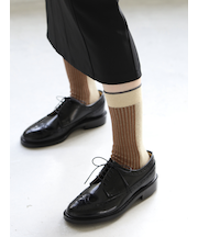 ジャカードリブ切替ソックス