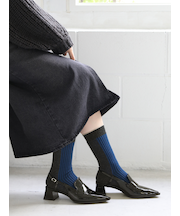 ジャカードリブ切替ソックス