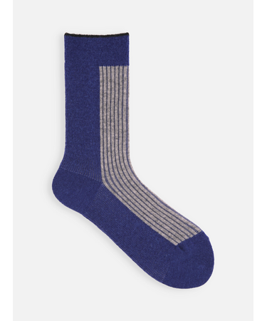 ジャカードリブ切替ソックス