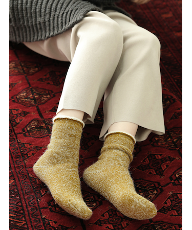 アルパカパイルルームソックス