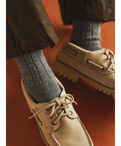 【Tabio MEN】チャンキーリブソックス