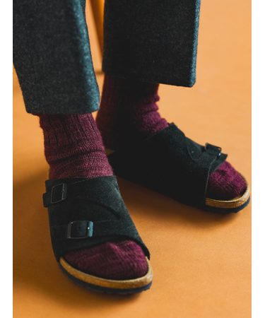 【Tabio MEN】チャンキーリブソックス