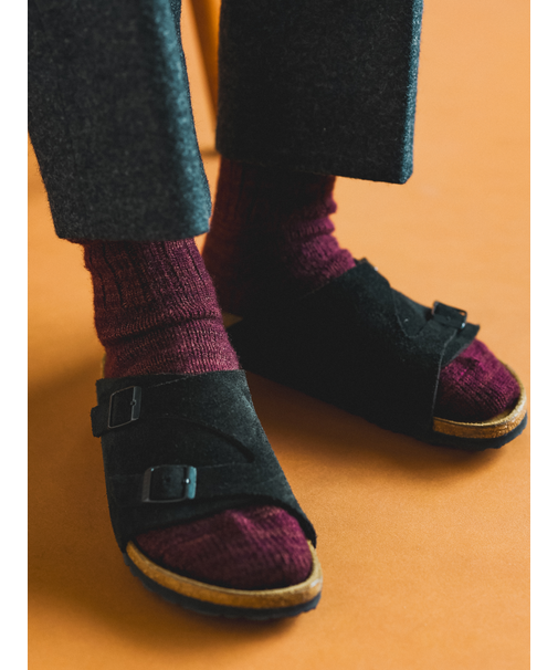 【Tabio MEN】チャンキーリブソックス