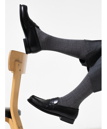 【Tabio MEN】Super120’sウールドレスリブレギュラー丈ソックス