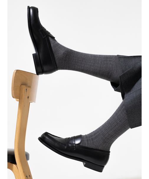 【Tabio MEN】Super120’sウールドレスリブレギュラー丈ソックス