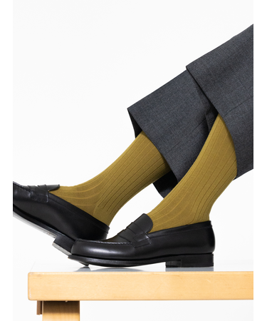 【Tabio MEN】Super120’sウールドレスリブレギュラー丈ソックス