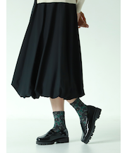 毛混カメリアフロートショートソックス