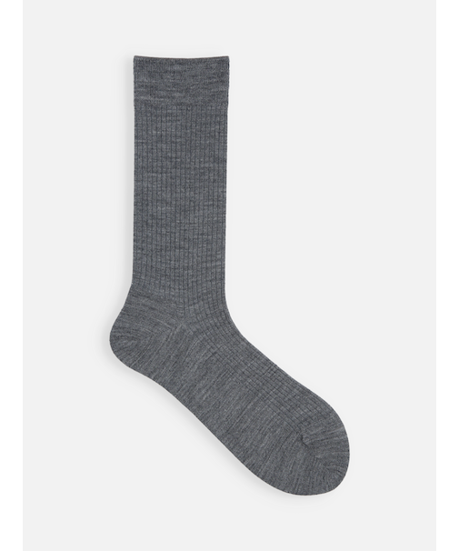 ウール薄手3×2リブソックス