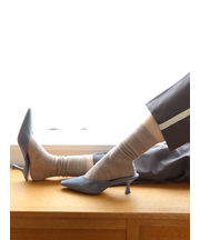 ウール薄手3×2リブソックス