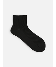 【WEB限定・ドライタッチ】絶妙な丈のリブショートソックス