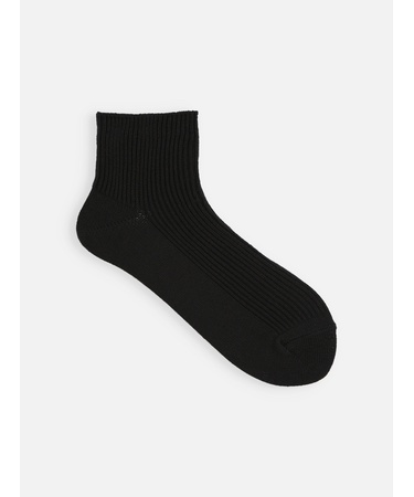 【WEB限定・ドライタッチ】絶妙な丈のリブショートソックス