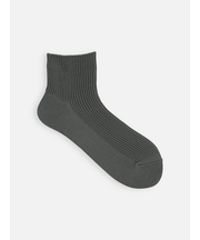 【WEB限定・ドライタッチ】絶妙な丈のリブショートソックス