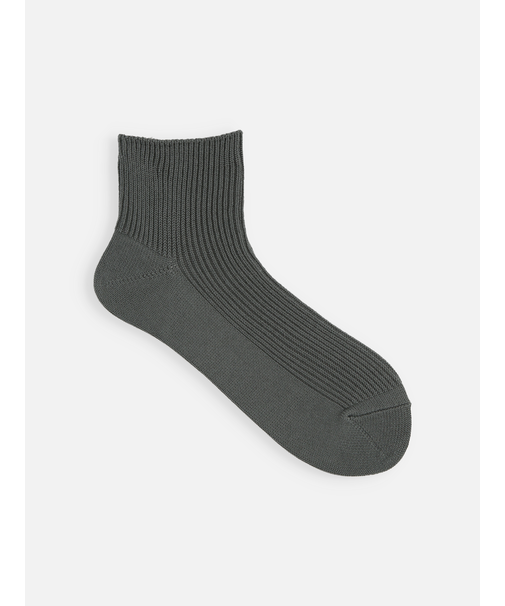 【WEB限定・ドライタッチ】絶妙な丈のリブショートソックス