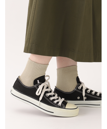 【WEB限定・ドライタッチ】絶妙な丈のリブショートソックス