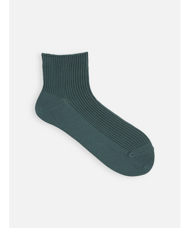 【WEB限定・ドライタッチ】絶妙な丈のリブショートソックス