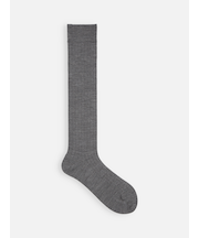 梳毛8×2リブハイソックス