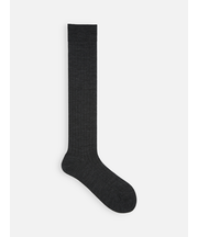 梳毛8×2リブハイソックス