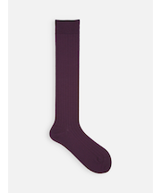 梳毛8×2リブハイソックス