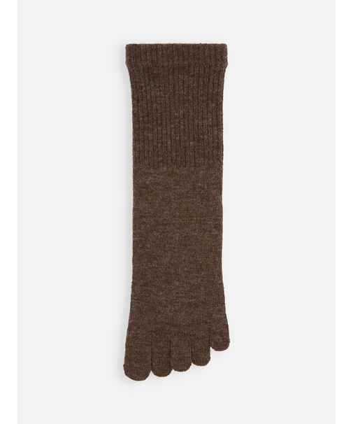 【Tabio MEN】毛混ゴムゆる五本指クルー丈ソックス