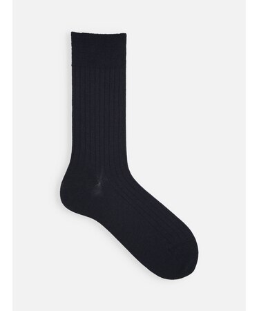 【Tabio MEN】ウール6×2リブソックス(27.0～29.0cm)