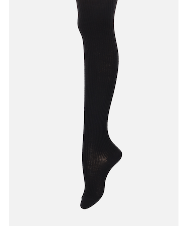 【温脚Labo】光電子×ウール 2×2リブタイツ