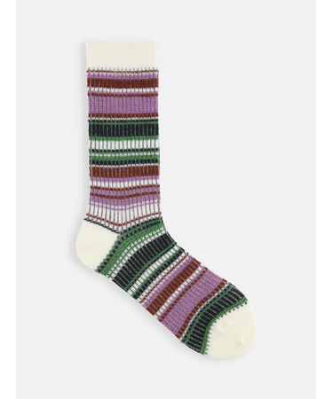 ジャカードボーダーソックス