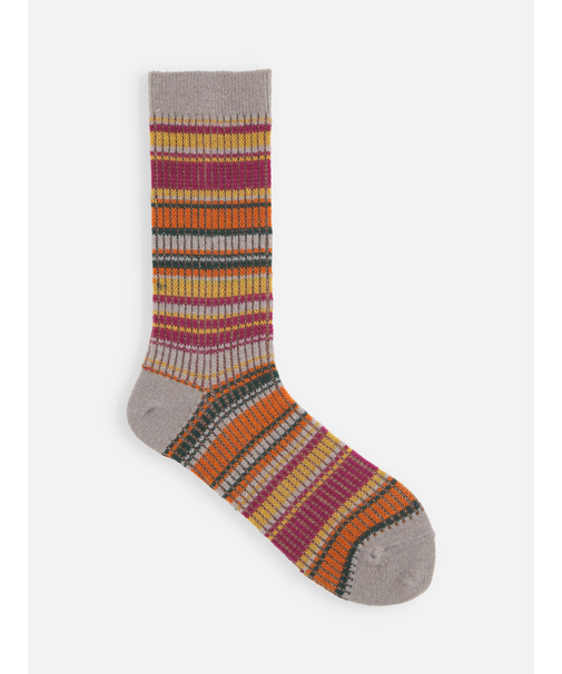 ジャカードボーダーソックス