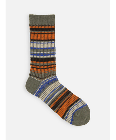 ジャカードボーダーソックス