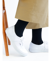 【Tabio MEN】WEB限定/ローゲージ5×1リブショート丈ソックス