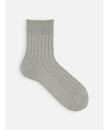 【Tabio MEN】WEB限定/ローゲージ5×1リブショート丈ソックス