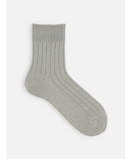 【Tabio MEN】WEB限定/ローゲージ5×1リブショート丈ソックス