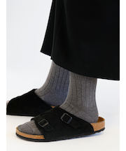 【Tabio MEN】WEB限定/ローゲージ5×1リブショート丈ソックス