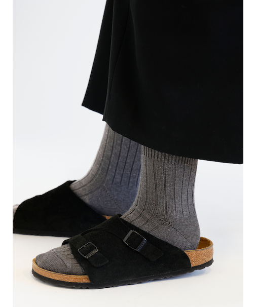 【Tabio MEN】WEB限定/ローゲージ5×1リブショート丈ソックス