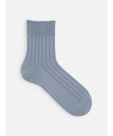 【Tabio MEN】WEB限定/ローゲージ5×1リブショート丈ソックス