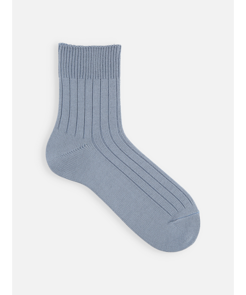 【Tabio MEN】WEB限定/ローゲージ5×1リブショート丈ソックス