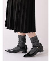 紡毛アンゴラ混フワフワショートソックス